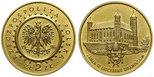 Polska 2 złote 1996 MW AN "Zamek w Lidzbarku Warmińskim" na aukcji WCN - 12 września 2024