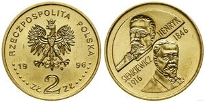 Poland 2 Zlote 1996 MW RK "Henryk Sienkiewicz" at auction WCN - September 12, 2024