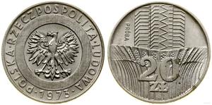 Polen 20 Zlotych 1973 MW "Turm und Ähren" (Probe) auf der Auktion WCN - 19. September 2024
