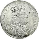 Polska Ort (18 groszy) 1753 EC "Koronny" na aukcji Numedux - 5 kwietnia 2025