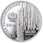 Poland 10 Zlotych 2011 MW "Presidential Plane Crash in Smolensk" at auction Karbownik - March 27, 2025