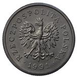 Polska 1 złoty 1991 MW na aukcji Karbownik - 27 marca 2025
