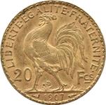 Francja 20 franków 1907 na aukcji COINSNET - 24 maja 2025