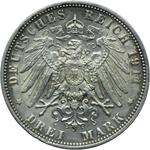 Deutschland 3 Mark 1911 D "Bayern" auf der Auktion Cieszyńskie CN - 13. April 2025