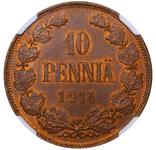 Finland 10 Pennia 1914 at auction COINSTORE - January 26, 2025