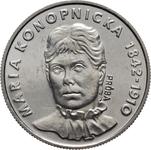 Polska 20 złotych 1977 MW "Maria Konopnicka" (Próba) na aukcji Numimarket - 17 marca 2025