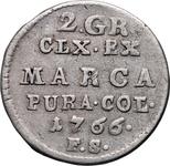 Polska Półzłotek (2 grosze) 1766 FS na aukcji Numimarket - 17 marca 2025
