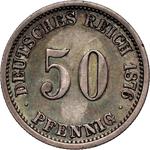 Deutschland 50 Pfennig 1876 C auf der Auktion Numimarket - 17. März 2025