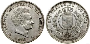 Baden Thaler 1830 at auction WCN - January 23, 2025