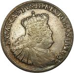 Polen 18 Gröscher (Ort) 1756 EC "Kronen" auf der Auktion Jerzykowski - 6. April 2025