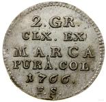 Polska Półzłotek (2 grosze) 1766 FS na aukcji WCN - 17 maja 2025