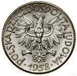 Polska 1 złoty 1958 WK "Kwadratowa obwódką" (Próba) na aukcji WCN - 17 maja 2025