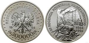 Polska 300000 złotych 1994 MW ET "60 rocznica Powstania Warszawskiego" na aukcji WCN - 6 lutego 2025