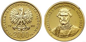 Polska 2000 złotych 1980 MW "Kazimierz I Odnowiciel" na aukcji WCN - 20 lutego 2025