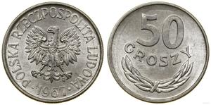 Polonia 50 groszy 1967 MW en subasta WCN - 20 de febrero de 2025