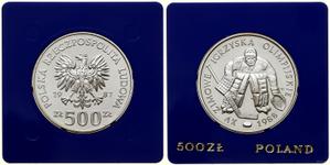 Polska 500 złotych 1987 MW ET "XV Zimowe Igrzyska Olimpijskie - Calgary 1988" na aukcji WCN - 20 lutego 2025