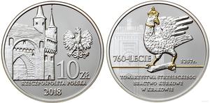 Польша 10 злотых 2018 "760 лет Краковскому Стрелковому Обществу" на аукционе WCN - 20 февраля 2025