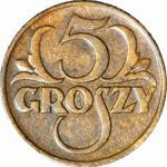 Poland 5 Groszy 1928 WJ at auction WDA - MiM - February 20, 2025