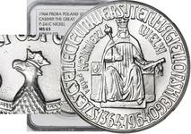 Polska 10 złotych 1964 "600-lecie Uniwersytetu Jagiellońskiego" (Próba) na aukcji WDA - MiM - 20 lutego 2025