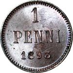 Finland 1 Penni 1893 at auction WDA - MiM - February 20, 2025