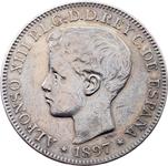 Philippines 1 Peso 1897 SGV at auction Pesek Auctions - March 10, 2025