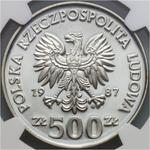 Polska 500 złotych 1987 MW ET "XV Zimowe Igrzyska Olimpijskie - Calgary 1988" na aukcji Numimarket - 17 czerwca 2025