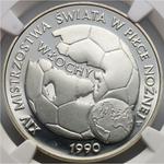 Polska 20000 złotych 1989 MW ET "XIV Mistrzostwa Świata w Piłce Nożnej - Włochy 1990" na aukcji Numimarket - 17 czerwca 2025