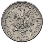 Polska 1 złoty 1958 "Okrągła obwódką" (Próba) na aukcji Karbownik - 6 maja 2025