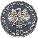 Polska 20 złotych 1977 MW "Maria Konopnicka" (Próba) na aukcji Karbownik - 6 maja 2025