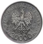 Poland 20000 Zlotych 1990 MW "The 10th Anniversary of forming the Solidarity Trade Union" (Pattern) at auction Karbownik - May 6, 2025