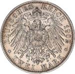 Deutschland 2 Mark 1902 "Baden" auf der Auktion NUMMUS Olomouc - 10. April 2025