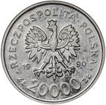 Poland 20000 Zlotych 1990 MW "The 10th Anniversary of forming the Solidarity Trade Union" (Pattern) at auction Karbownik - June 18, 2025