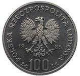 Polska 100 złotych 1985 MW SW "Przemysł II" (Próba) na aukcji Karbownik - 18 czerwca 2025