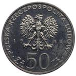 Polska 50 złotych 1981 MW "Władysław I Herman" (Próba) na aukcji Karbownik - 18 czerwca 2025