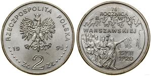 Poland 2 Zlote 1995 MW ET "75th Anniversary - Battle of Warsaw" at auction WCN - March 27, 2025