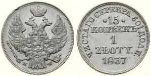 Polen 15 Kopeken - 1 Zloty 1837 MW auf der Auktion WCN - 3. April 2025