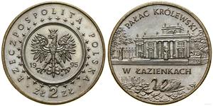 Poland 2 Zlote 1995 MW ET "Lazienki Royal Palace" at auction WCN - April 3, 2025
