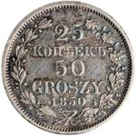 Polen 25 Kopeken - 50 Groszy 1850 MW auf der Auktion Numision - 18. April 2025