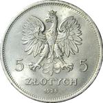 Poland 5 Zlotych 1928 "Nike" at auction WDA - MiM - May 7, 2025