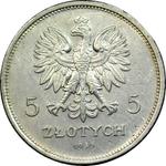 Poland 5 Zlotych 1930 WJ "Standards" at auction WDA - MiM - May 7, 2025
