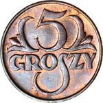 Polska 5 groszy 1935 WJ na aukcji WDA - MiM - 7 maja 2025