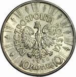 Polonia 10 eslotis 1936 "Józef Piłsudski" en subasta WDA - MiM - 14 de mayo de 2025