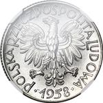 Polska 1 złoty 1958 "Okrągła obwódką" (Próba) na aukcji WDA - MiM - 21 maja 2025