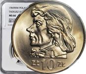 Polska 10 złotych 1969 MW "200 Rocznica śmierci Tadeusza Kościuszki" na aukcji WDA - MiM - 21 maja 2025