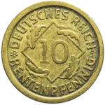 Deutschland 10 Rentenpfennig 1923 F auf der Auktion WDA - MiM - 21. Mai 2025