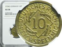Deutschland 10 Reichspfennig 1934 G auf der Auktion WDA - MiM - 21. Mai 2025
