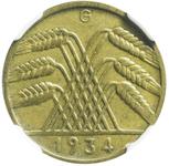 Deutschland 10 Reichspfennig 1934 G auf der Auktion WDA - MiM - 21. Mai 2025