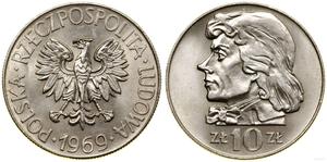 Polska 10 złotych 1969 MW "200 Rocznica śmierci Tadeusza Kościuszki" na aukcji WCN - 8 maja 2025