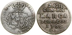 Polska Półzłotek (2 grosze) 1766 FS na aukcji WCN - 15 maja 2025