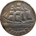 Poland 2 Zlote 1936 JA "Sailing Vessel" at auction KM NUMIS - June 11, 2025